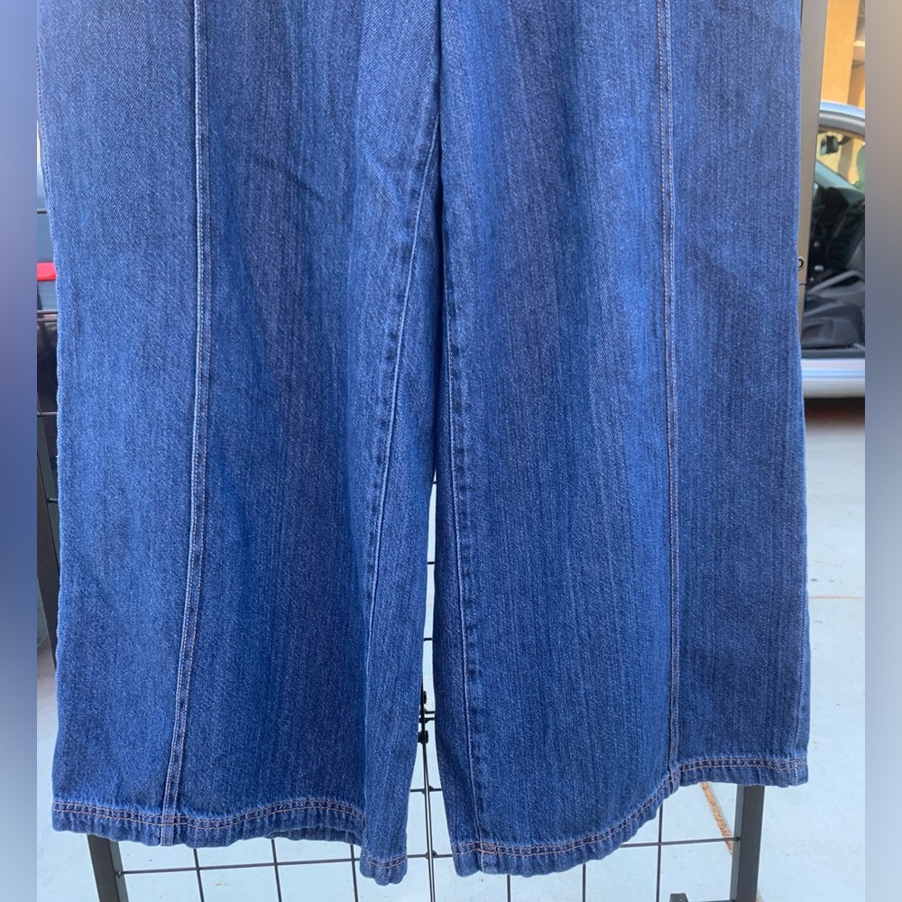 NWOT Universal Thread Dark Blue Wide-Leg Drawstring Jeans - Picture 3 of 9